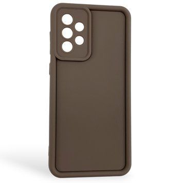 Чехол силиконовый Soft Touch для Samsung Galaxy A73 5G коричневый (Полная защита камеры) 0054008 фото
