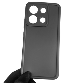 Чехол силиконовый Soft Touch для Xiaomi Redmi Note 13 4G черный (Полная защита камеры) 0039997 фото