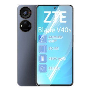 Плёнка гидрогелевая для ZTE Blade V40s МАТОВАЯ на Зте блейд в40с прозрачная 0007659 фото