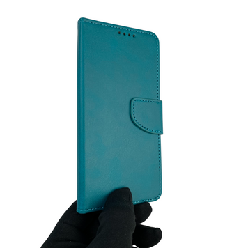 Чехол-книжка для телефона Xiaomi Redmi 9 кожанная с магнитной застежкой на сяоми редми 9 бирюзовая 0025388 фото