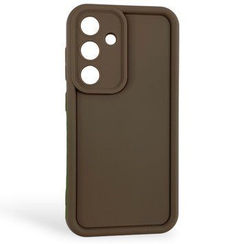 Чехол силиконовый Soft Touch для Samsung Galaxy S24 коричневый (Полная защита камеры) 0054159 фото