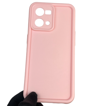 Чехол силиконовый Soft Touch для Oppo Reno 7 розовый (Полная защита камеры) 0039448 фото