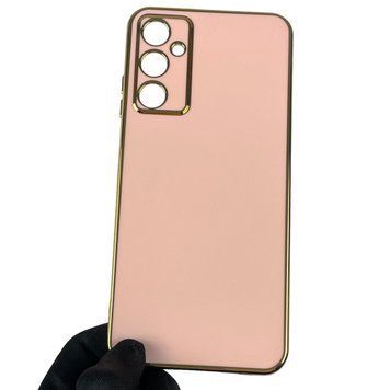 Чехол для Samsung Galaxy A05S SM-A057F с золотой окантовкой с защитой камеры на самсунг а05с пудровый 0008235 фото