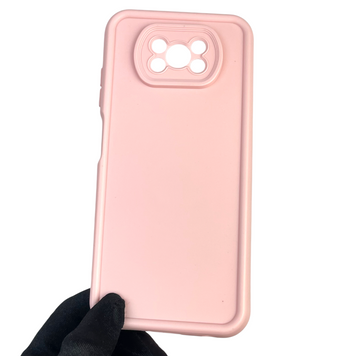 Чехол силиконовый Soft Touch для Xiaomi Poco X3 Pro пудровый (Полная защита камеры) 0039768 фото