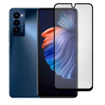 Захисне скло МАТОВЕ для телефона Tecno Camon 18P (CH7n) протиударне повноекранне на техно камон 18п чорне 0039257 фото