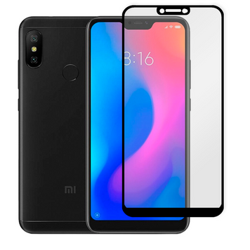 Защитное стекло МАТОВОЕ для телефона Xiaomi Pocophone F1 противоударное на сяоми покофон ф1 черное 0039084 фото