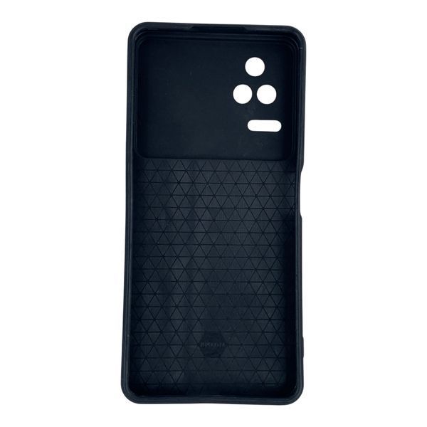 Чехол противоударный для Xiaomi Poco F4 с магнитной пластиной со шторкой на камере синий 0050803 фото