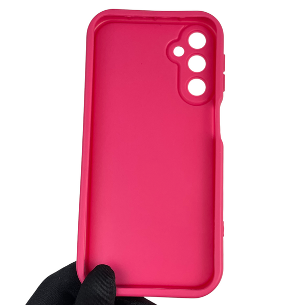 Чохол силіконовий Soft Touch з 3D принтом Майнкрафт для Samsung Galaxy A24 (SM-A245F) малиновий (Повний захист камери) 0041217 фото