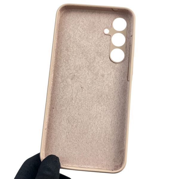 Чехол для Samsung Galaxy A35 5G (SM-A356B) силиконовый с микрофиброй нескользящий на самсунг а35 5г пудровый 0031950 фото