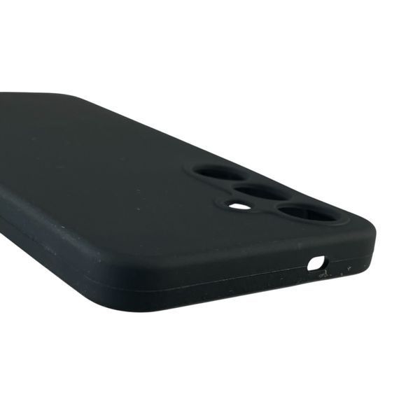 Чохол для Samsung Galaxy S25 (SM-S931B) силіконовий з мікрофіброю нековзний на самсунг с25 чорний 0032213 фото