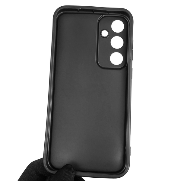 Чохол силіконовий Soft Touch з 3D принтом Майнкрафт для Samsung Galaxy A35 5G (SM-A356B) чорний (Повний захист камери) 0041272 фото
