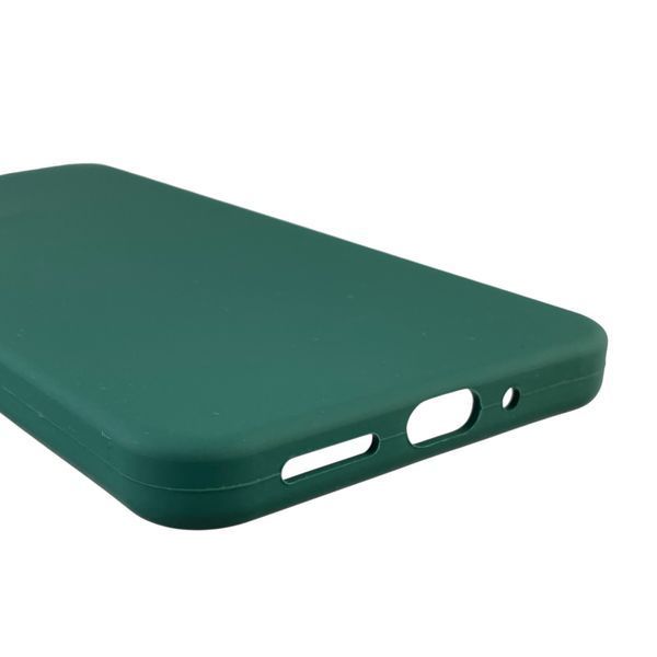 Чехол для Xiaomi Redmi 13C силиконовый с микрофиброй нескользящий на сяоми редми 13с зеленый 0032600 фото