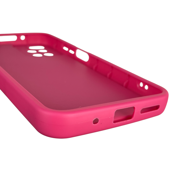 Чехол силиконовый Soft Touch с 3D принтом женским для Xiaomi Redmi 10 малиновый (Полная защита камеры) 0042882 фото