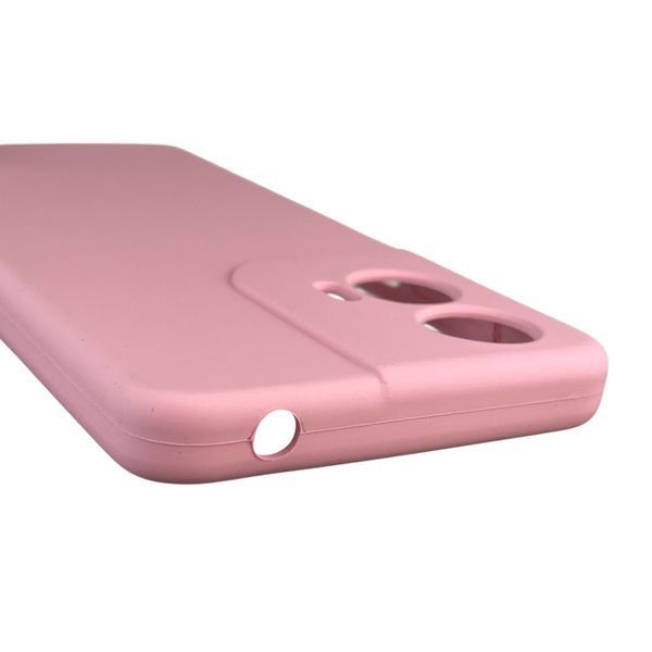 Чехол для Motorola Moto G24 (PB1E0003RS) силиконовый с микрофиброй нескользящий на моторола г24 розовый 0031763 фото
