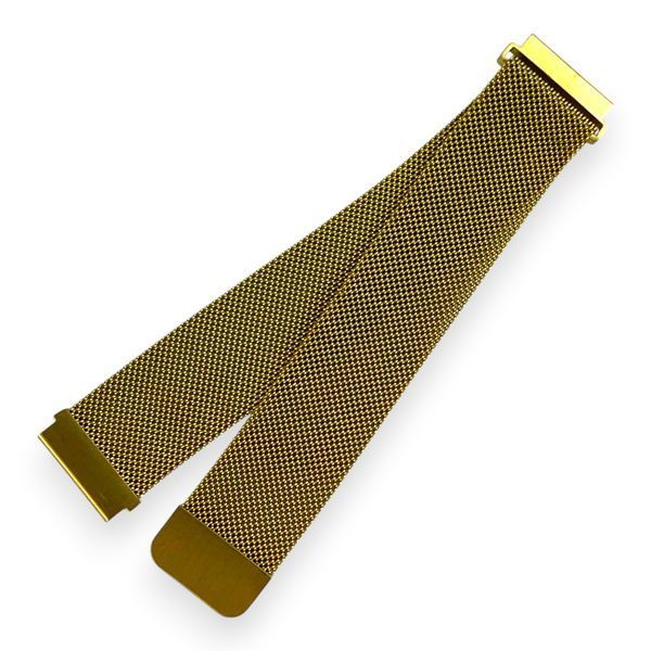 Ремешок стальной миланская петля 20 мм для Motorola Moto Watch 100 золотой 0058867 фото