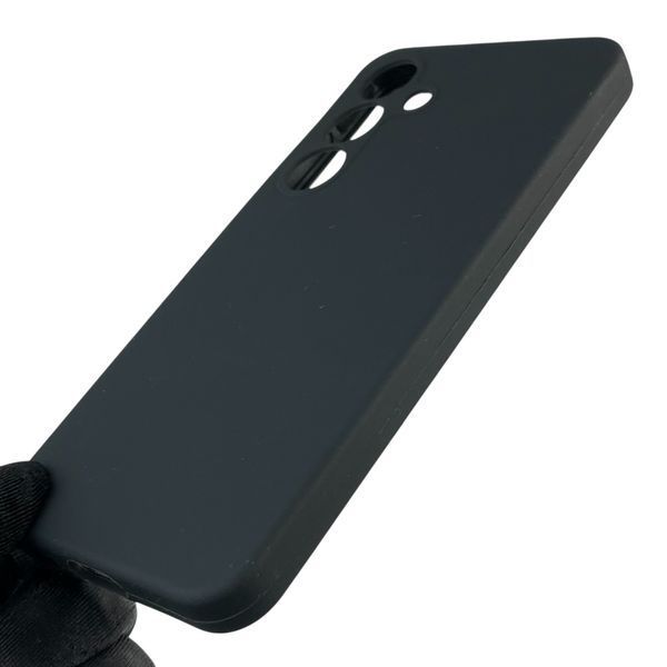 Чохол для Samsung Galaxy S25 (SM-S931B) силіконовий з мікрофіброю нековзний на самсунг с25 чорний 0032213 фото