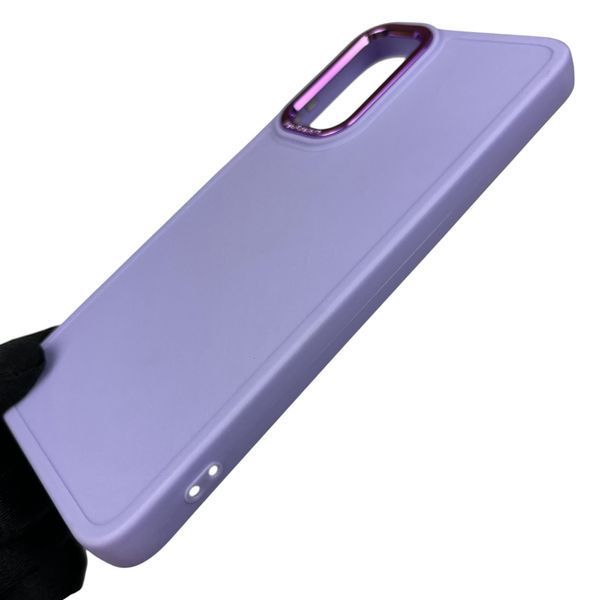 Чохол для Xiaomi Redmi Note 11S матовий з високими бортами з мікрофіброю на сяомі редмі нот 11с бузковий 0002262 фото