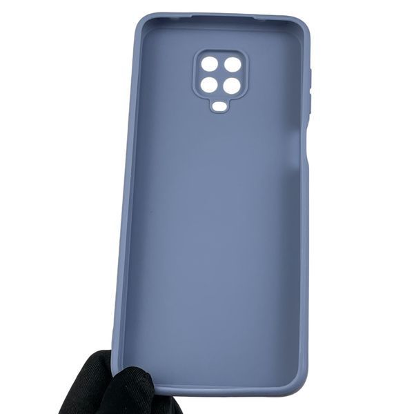 Чехол для Xiaomi Redmi Note 9 Pro с квадратными гранями с защитой камеры на сяоми редми нот 9 про голубой 0012920 фото