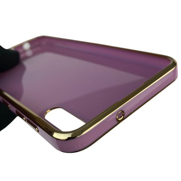 Чохол для Samsung Galaxy M10 (SM-M105F) з кільцем MagSafe із золотою окантовкою на самсунг м10 чорничний gs1 0022428 фото