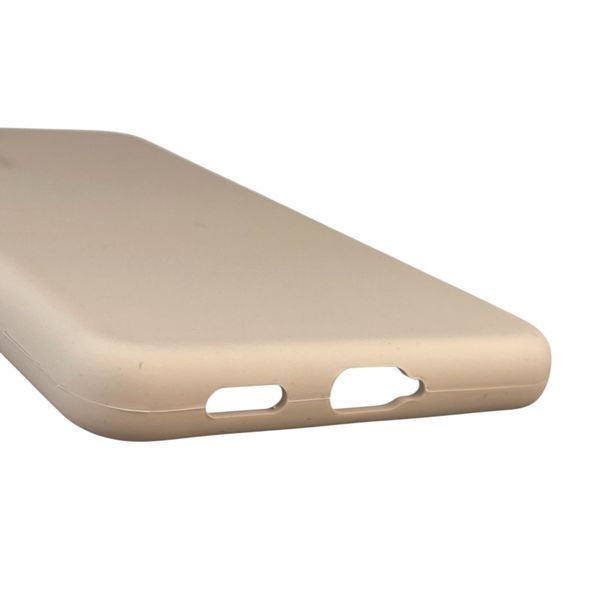 Чехол для Samsung Galaxy S21 FE (SM-G990B) силиконовый с микрофиброй нескользящий на самсунг с21 фе пудровый 0032175 фото