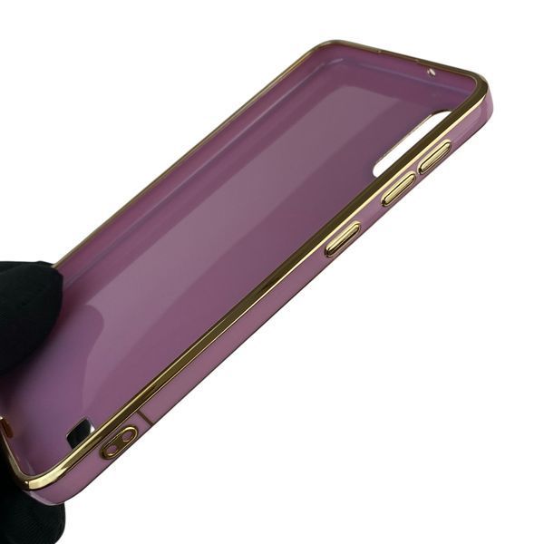 Чохол для Samsung Galaxy M10 (SM-M105F) з кільцем MagSafe із золотою окантовкою на самсунг м10 чорничний gs1 0022428 фото