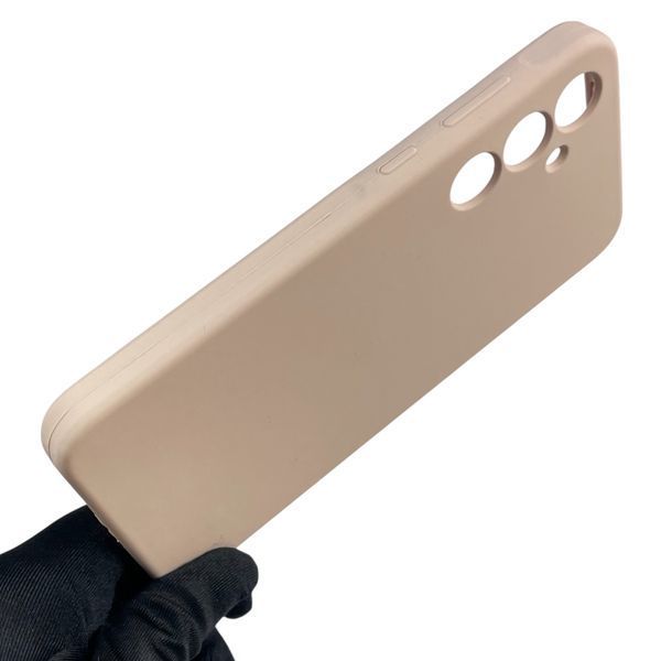 Чехол для Samsung Galaxy A35 5G (SM-A356B) силиконовый с микрофиброй нескользящий на самсунг а35 5г пудровый 0031950 фото