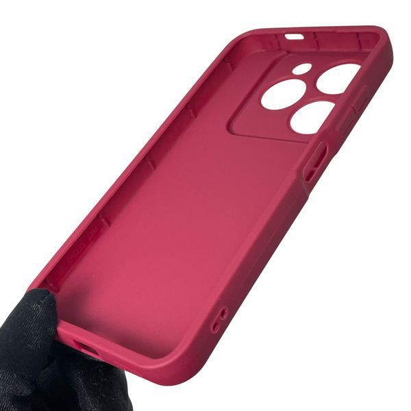 Чехол силиконовый Soft Touch с 3D принтом волшебной минни маус для Infinix Smart 8 HD бордовый (Полная защита камеры) 0050434 фото