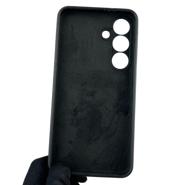 Чохол для Samsung Galaxy S25 (SM-S931B) силіконовий з мікрофіброю нековзний на самсунг с25 чорний 0032213 фото