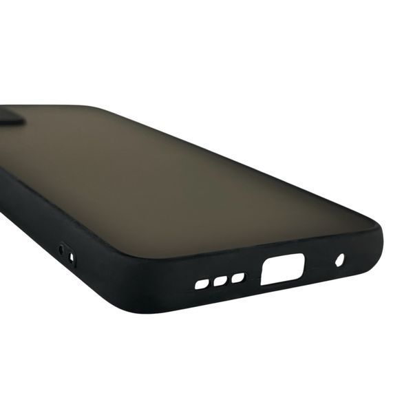 Чехол для Xiaomi Poco M3 матовый с высокими бортами с защитой камеры на сяоми поко M3 черный 0013414 фото