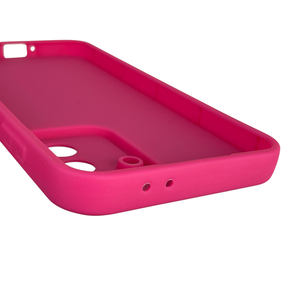 Чохол силіконовий Soft Touch з 3D принтом для Samsung Galaxy A56 (SM-A566B) малиновий (Повний захист камери) 0040539 фото