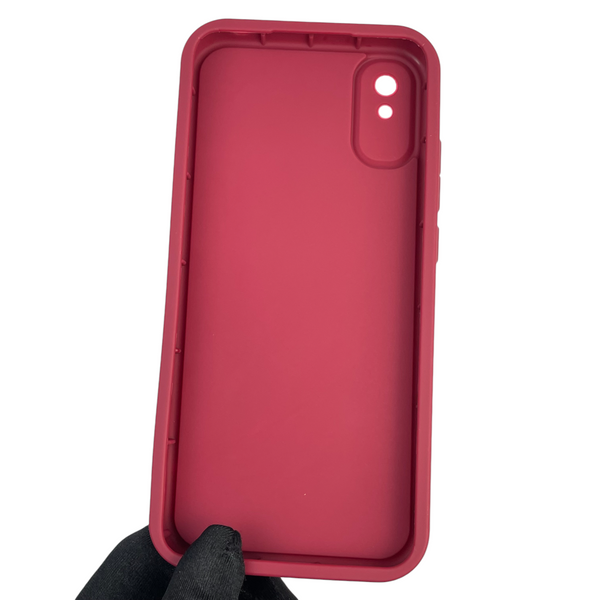 Чохол силіконовий Soft Touch з 3D принтом для Xiaomi Redmi 9A бордовий (Повний захист камери) 0040749 фото