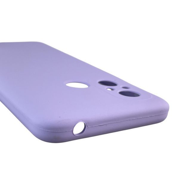 Чехол для Xiaomi Redmi 11A силиконовый с микрофиброй нескользящий на сяоми редми 11а сиреневый 0032567 фото
