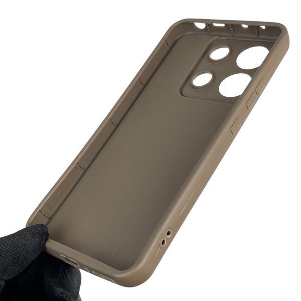 Чохол силіконовий оригінальний Soft Touch з 3D принтом кумедний тед ведмідик для Xiaomi Redmi Note 13 4G коричневий (Повний захист камери) 0049025 фото