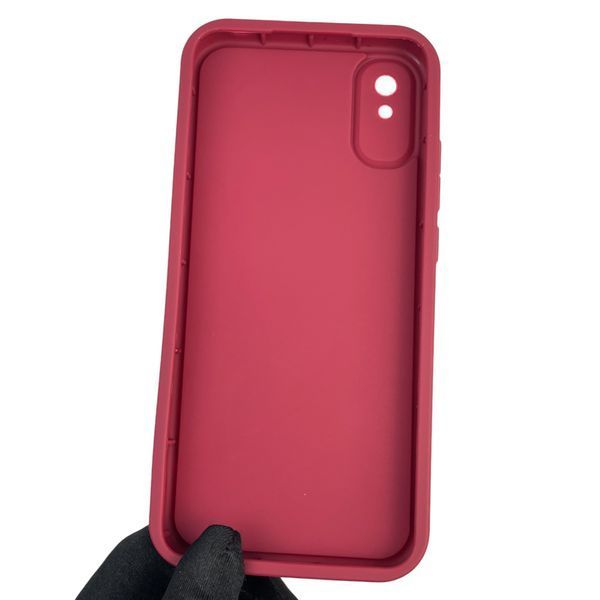 Чехол силиконовый оригинальный Soft Touch с 3D принтом волшебной минни маус для Xiaomi Redmi 9A бордовый (Полная защита камеры) 0050011 фото