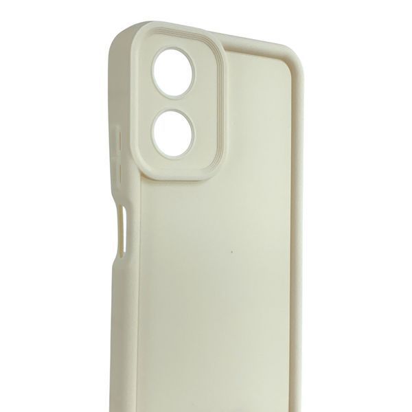 Чохол силіконовий Soft Touch для Motorola E14 молочний (Повний захист камери) 0054390 фото