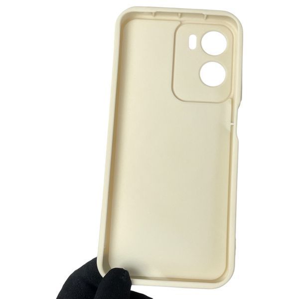 Чехол силиконовый Soft Touch с 3D принтом для Motorola G05 молочный (Полная защита камеры) 0044379 фото