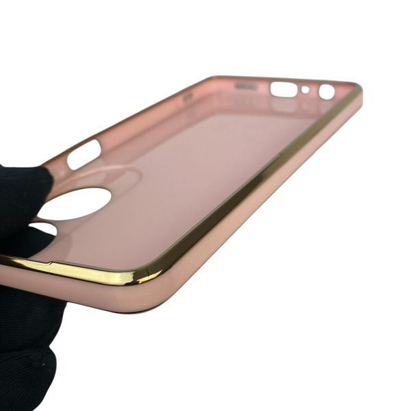 Чохол для Oppo A60 з кільцем MagSafe із золотою окантовкою на оппо а60 пудровий gs1 0022218 фото