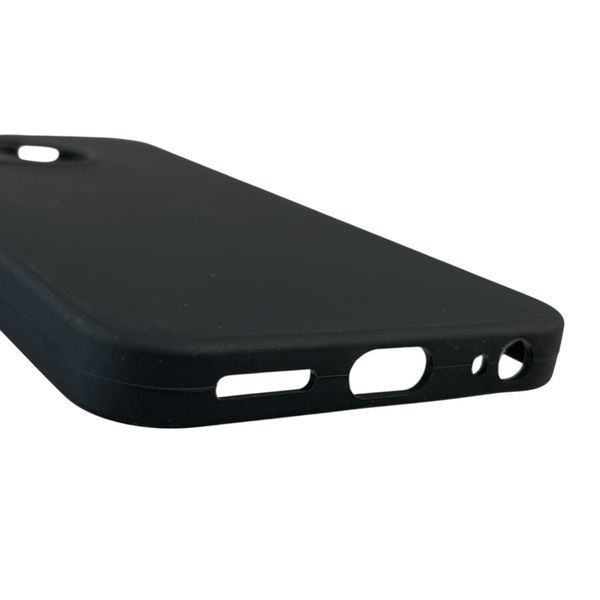 Чехол для Tecno Spark Go 2025 (KL4) силиконовый с микрофиброй нескользящий на техно спарк го 2025 черный 0032316 фото