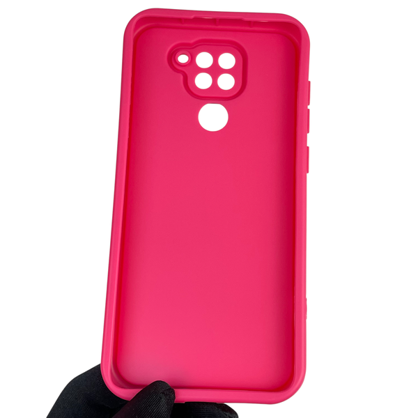 Чехол силиконовый Soft Touch для Xiaomi Redmi Note 9 малиновый (Полная защита камеры) 0040061 фото