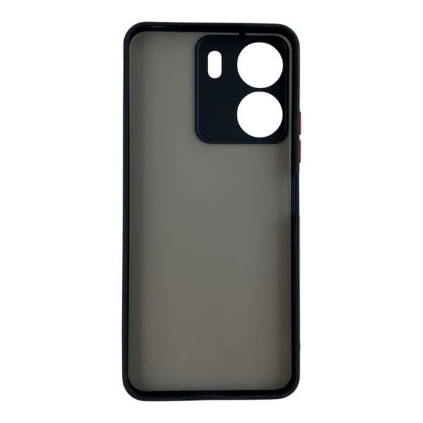 Чехол для телефона Xiaomi POCO C65 с 3D принтом паттерн леопард пятна с высокими бортами черный 0059353 фото