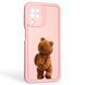 Чохол силіконовий оригінальний Soft Touch з 3D принтом кумедний тед ведмідик для Samsung Galaxy M32 4G (SM-M325F) пудровий (Повний захист камери) 0048624 фото 1