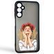 Чехол для телефона Samsung Galaxy A24 (SM-A245F) с 3D принтом девушка маки колоски с высокими бортами черный 0059253 фото 1