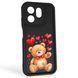 Чохол силіконовий Soft Touch з 3D принтом милий ведмедик для Infinix Smart 9 чорний (Повний захист камери) 0044733 фото 1