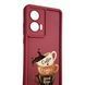 Чехол силиконовый Soft Touch с 3D принтом Чашка кофе для TECNO Spark 10C (KI5m) бордовый (Полная защита камеры) 0070741 фото 3