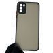 Чехол для Xiaomi Poco M3 матовый с высокими бортами с защитой камеры на сяоми поко M3 черный 0013414 фото 1