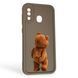 Чехол силиконовый Soft Touch с 3D принтом смешного теда мишки для Samsung Galaxy A20 (SM-A205F) коричневый (Полная защита камеры) 0049183 фото 1