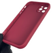 Чехол силиконовый оригинальный Soft Touch с 3D принтом милый мишка для Apple iPhone 11 Pro Max бордовый (Полная защита камеры) 0043181 фото 3