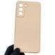 Чехол для Samsung Galaxy S21 FE (SM-G990B) силиконовый с микрофиброй нескользящий на самсунг с21 фе пудровый 0032175 фото 1