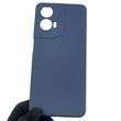 Чехол для Motorola Moto G24 (PB1E0003RS) силиконовый с микрофиброй нескользящий на моторола г24 темно-синий 0031764 фото