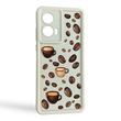 Чохол силіконовий Soft Touch з 3D принтом Кава для Samsung Galaxy S25 Plus (SM-S936B) молочний (Повний захист камери)